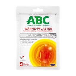ABC Wärmepflaster Sensitiv | Muskel- & Rückenschmerzen | Wärmepflaster für Rücken | 4 Stk.