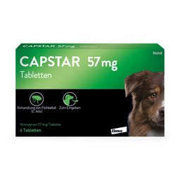 Capstar Tabletten gegen Flöhe für große Hunde von 11 bis 57 kg, 6 Tabletten in einer Packung