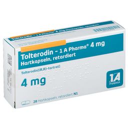 Tolterodin - 1 A Pharma® 4 mg Hartkapseln, retardiert
