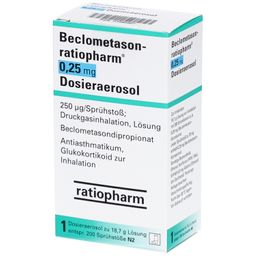 Beclometason-ratiopharm® 0,25 mg