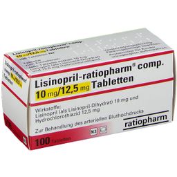 Lisinopril-ratiopharm® comp. 10 mg/12,5 mg