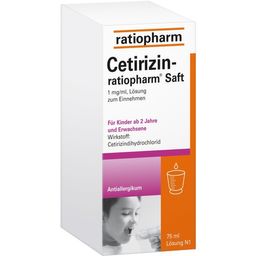 Cetirizin-ratiopharm® Saft – zur Linderung allergischer Symptome wie Heuschnupfen und Nesselsucht