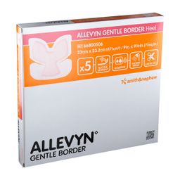 ALLEVYN® Gentle Border Heel 23 x 23,2 cm