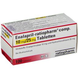 Enalapril-ratiopharm® comp. 10 mg/25 mg