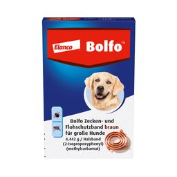 Bolfo Floh- und Zeckenschutzband für große Hunde, wirkt bis zu 4 Monate gegen Flöhe und bis zu 10 Wochen gegen Zecken, Länge ca. 66 cm