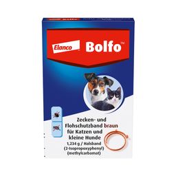 Bolfo Floh- und Zeckenschutzband für Katzen und kleine Hunde, wirkt bis zu 4 Monate gegen Flöhe und bis zu 10 Wochen gegen Zecken, Länge ca. 35 cm