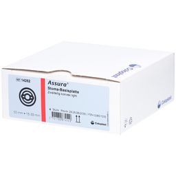 ASSURA® Basisplatte konvex light ausschneidbar, 15-33mm Rastring 50mm mit Gürtelbefestigung