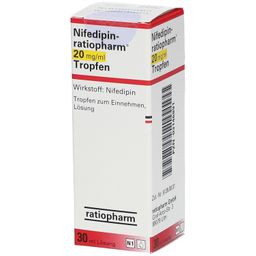 Nifedipin-ratiopharm® 20 mg/ml Tropfen