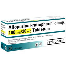 Allopurinol-ratiopharm® comp. 100 mg/20 mg