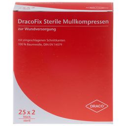 DracoFix Mullkompressen steril 8-fach 10 x 10 cm
