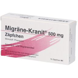 Migräne-Kranit® 500 mg Zäpfchen