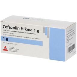 CEFAZOLIN Hikma 1 g Plv.z.Her.e.Inj.- od.Inf.-Lsg.