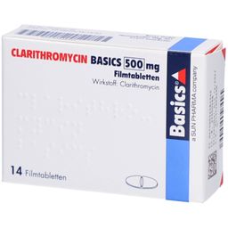 CLARITHROMYCIN BASICS 500 mg
