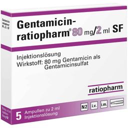 Gentamicin-ratiopharm® 80 mg/2 ml SF