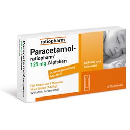 Paracetamol-ratiopharm® 125 mg Zäpfchen
