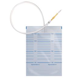 Gallendrainagebeutel 1,5 l 90 cm mit Luer-Lock weiblich
