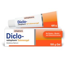Diclo-ratiopharm® Schmerzgel bei akuten Bewegungsschmerzen mit dem bewährten Wirkstoff Diclofenac