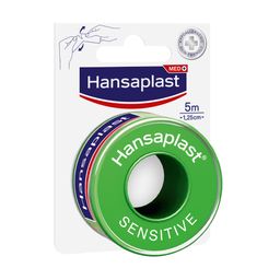 Hansaplast Fixierpflaster Sensitive | Hautfreundlich | Von Hand reißbar | Zur Fixierung von Wundauflagen | 5 m x 1,25 cm