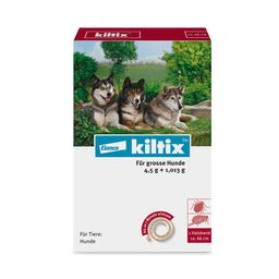 Kiltix Halsband für große Hunde gegen Zecken und Flöhe, bis zu 6 Monate Wirkung, Länge ca. 66 cm