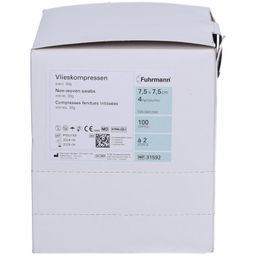 Vlieskompressen 4 fach 7,5 x 7,5 cm steril