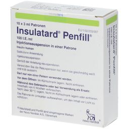 Insulatard fill 100 I.E./ml Zylinder