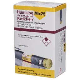 Humalog Mix 25 100 E/ml KwikPen