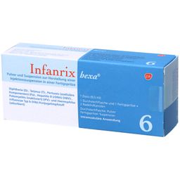 INFANRIX hexa Fertigspr.Plv.u.Susp.z.H.e.Inj.Susp.