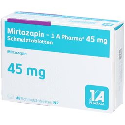 Mirtazapin - 1 A Pharma® 45 mg Schmelztabletten