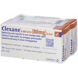CLEXANE 80 mg 0,8 ml n