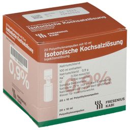 Isotonische Kochsalzlösung 0,9% Plastikampulle