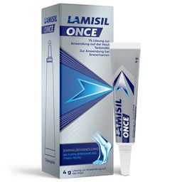 Lamisil Once® | Fußpilzbehandlung mit einer Anwendung | Lindert Juckreiz, Rissbildung | Antimykotische 4g
