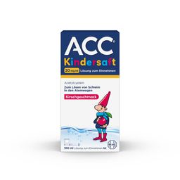 ACC® Kindersaft - Hustensaft für Kinder ab 2 Jahren mit leckerem Kirschgeschmack