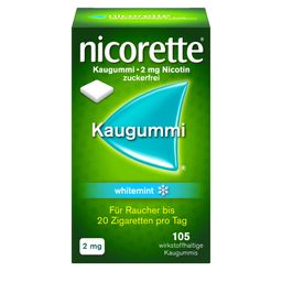 nicorette 2 mg Nikotinkaugummi whitemint zum Rauchen aufhören
