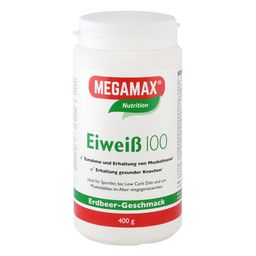 MEGAMAX® Basic & Active Eiweiß 100 Erdbeer-Geschmack