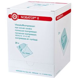 NOBATOP® Vliesstoffkompressen 8fach 10 x 10 cm steril
