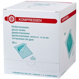 NOBAMED® Mullkompressen 8 fach 7,5  x 7,5 cm steril