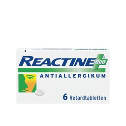 Reactine Duo mit Cetirizin und Pseudoephedrin bei Allergien mit verstopfter Nase