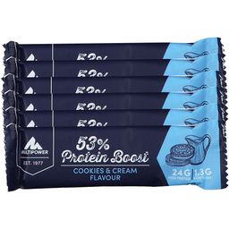 Multipower 53 % Protein Boost Riegel Cookies & Cream