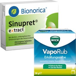 Schnupfenset WICK VapoRub + Sinupret® extract ab 12 Jahre