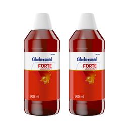 Chlorhexamed FORTE alkoholfrei 0,2 %, Mundspülung, Mundwasser antibakteriell, 2 x 600 ml