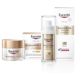 Eucerin® Hyaluron-Filler + Elasticity 3D Serum + Elasticity Tagespflege LSF 30 - Jetzt 20% mit dem Code eucerin20 sparen*
