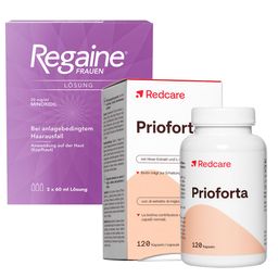 Redcare Prioforta + Regaine® Frauen Lösung 2% 3 Monats-Vorrat