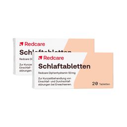 Redcare Schlaftabletten Diphenhydramin Doppelpack - Jetzt 25% sparen mit dem Code RDCFLASH25
