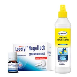 Loceryl® Nagellack gegen Nagelpilz & Schollmed Anti-Pilz Schuh-Spray