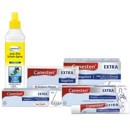 Canesten® EXTRA Nagelset + Schollmed Anti-Pilz Schuh-Spray + Canesten® EXTRA Bifonazol Creme