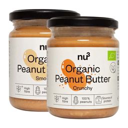 nu3 Bio Erdnusbutter smooth + crunchy