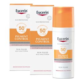 Eucerin® Pigment Control Sun Fluid LSF 50+ – Sehr hoher Sonnenschutz & sichtbare Milderung von vorhandenen Pigment- und Altersflecken - Jetzt 20% sparen mit Code "sun20"*