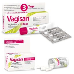 Vagisan Myko Kombi 3 Tage + Vagisan ProbioFlora Milchsäure-Bakterien Set bei Scheidenpilz
