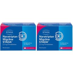 Naratriptan Migräne STADA® 2,5 mg lindert Migränekopfschmerzen mit und ohne Aura