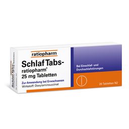 SchlafTabs-ratiopharm® 25 mg Schlaftabletten: Rezeptfreie und effektive Hilfe bei akuten Schlafstörungen